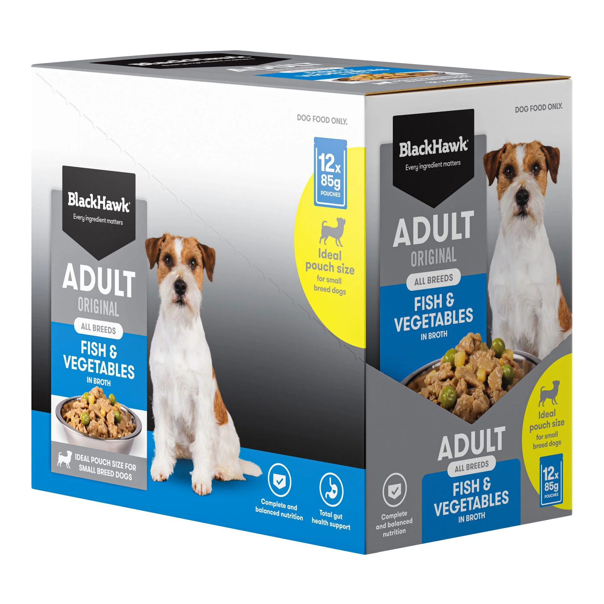 Black Hawk Original Adult Fish & Vegetables 85g - Image 4
