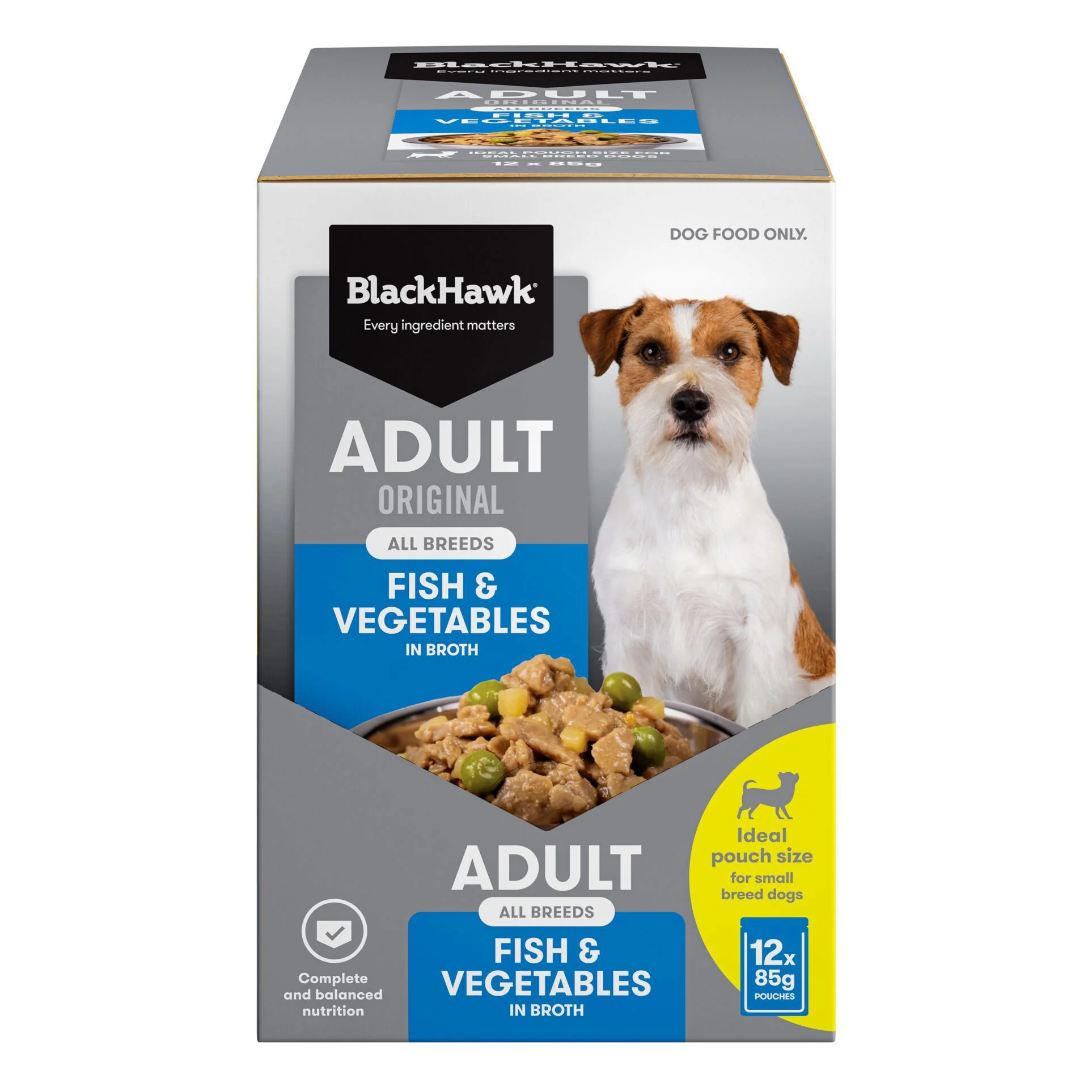Black Hawk Original Adult Fish & Vegetables 85g - Image 5