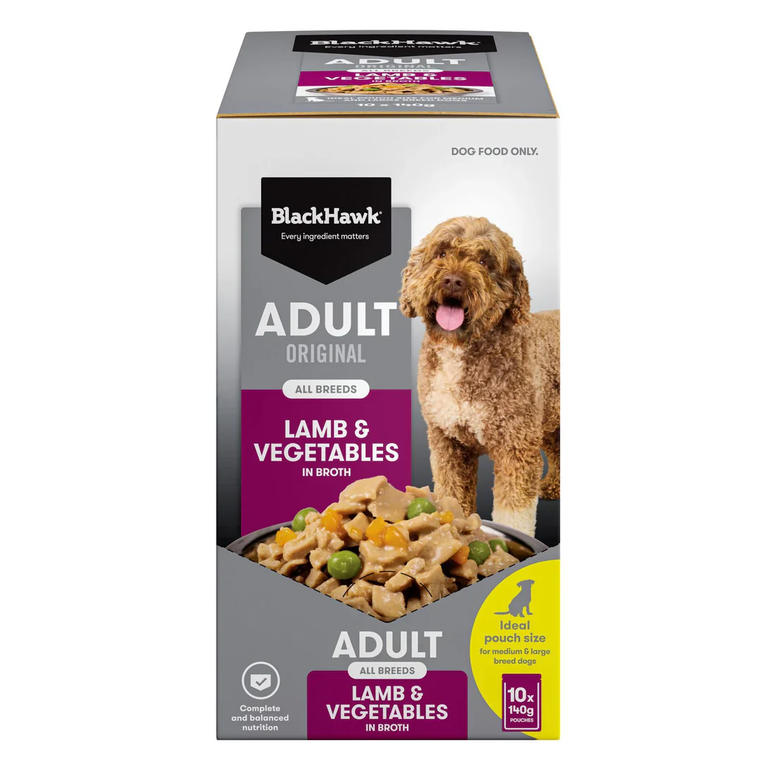 Black Hawk Original Adult Lamb & Vegetables 140g - Image 5