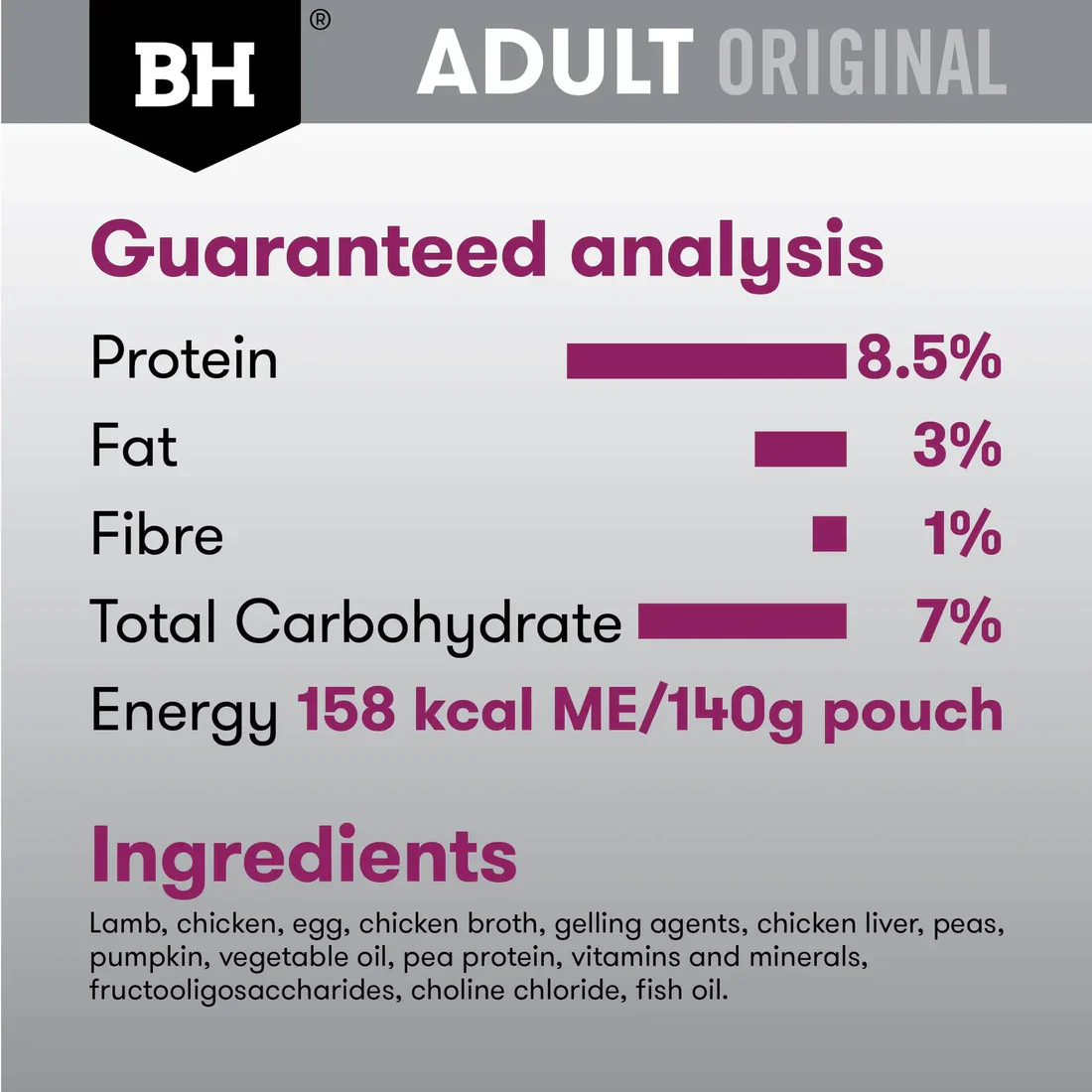 Black Hawk Original Adult Lamb & Vegetables 140g - Image 7