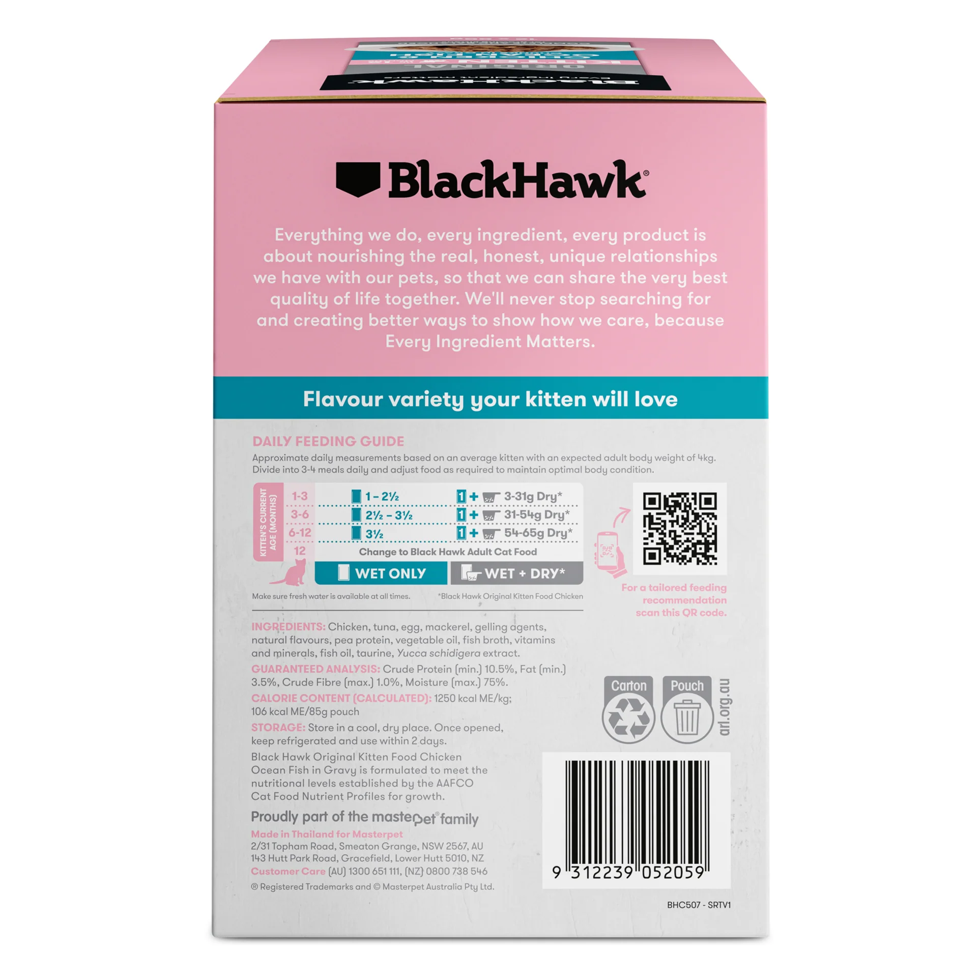 Black Hawk Original Kitten Chicken and Ocean Fish in Gravy Wet Cat Food - Image 3
