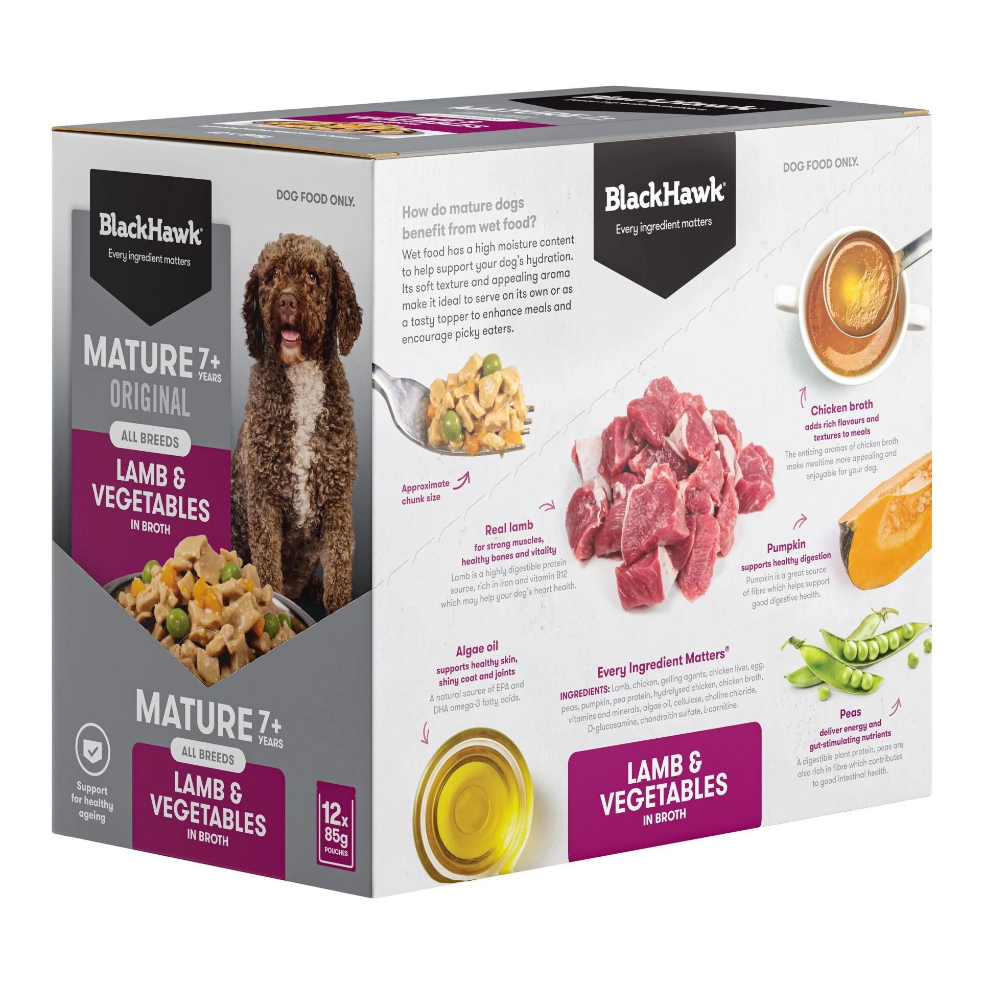 Black Hawk Original Mature Lamb & Veg 85g - Image 3
