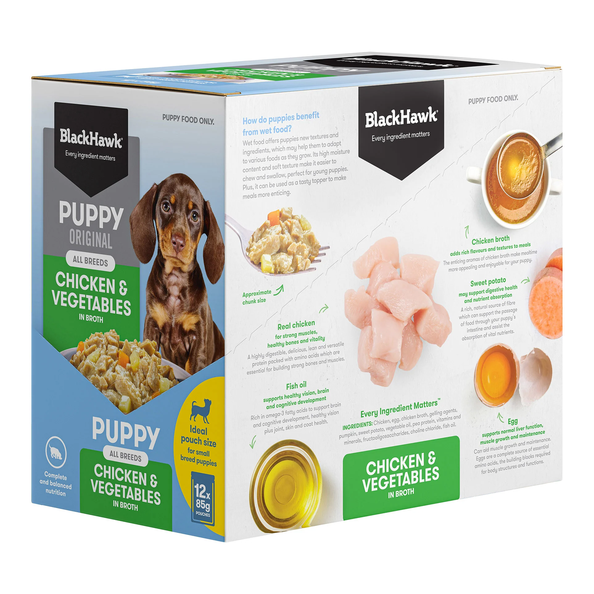 Black Hawk Puppy Chicken & Vegetables 85g - Image 4