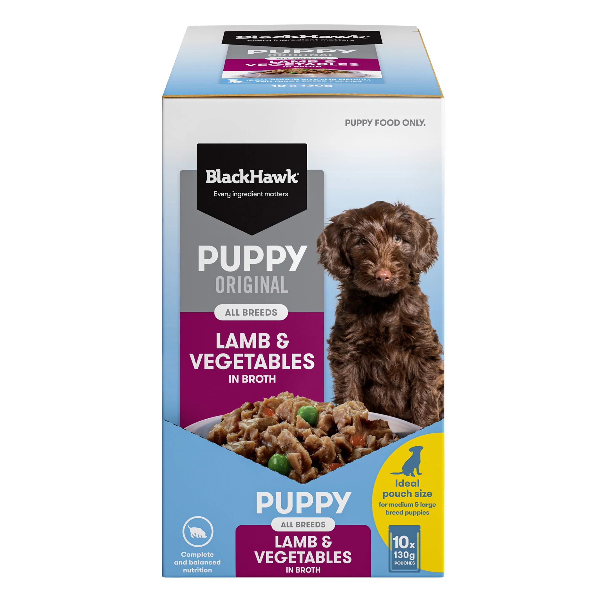 Black Hawk Puppy Lamb & Vegetables 130g - Image 2