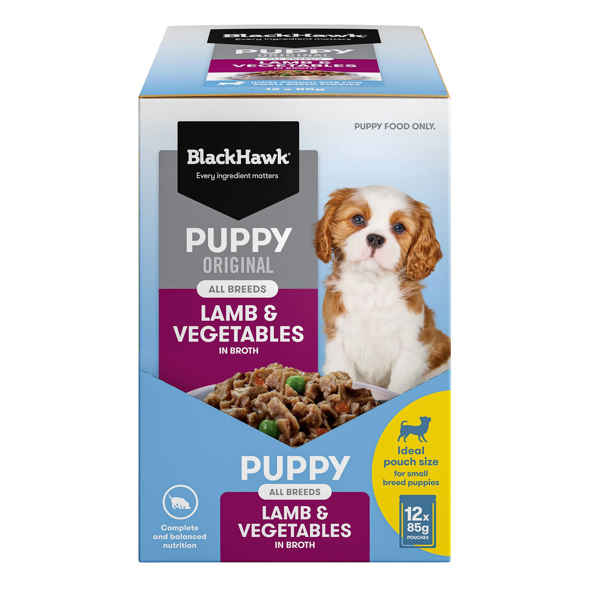 Black Hawk Puppy Lamb & Vegetables 85g - Image 3