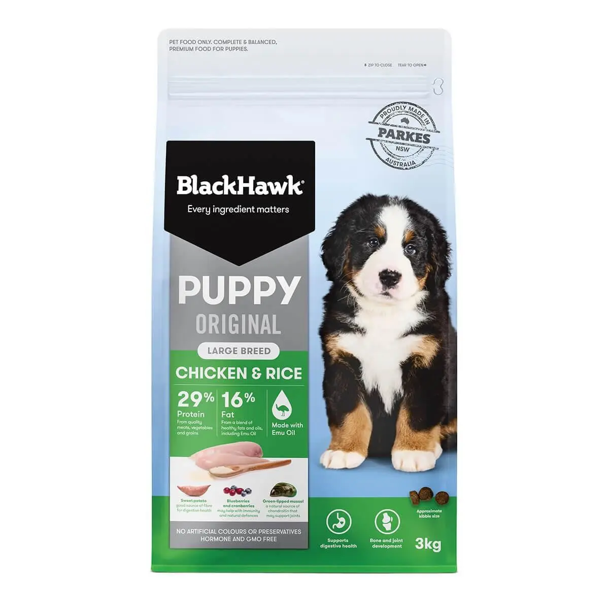 Black Hawk Puppy Large Breed Chicken and Rice Dry Dog Food - Image 2