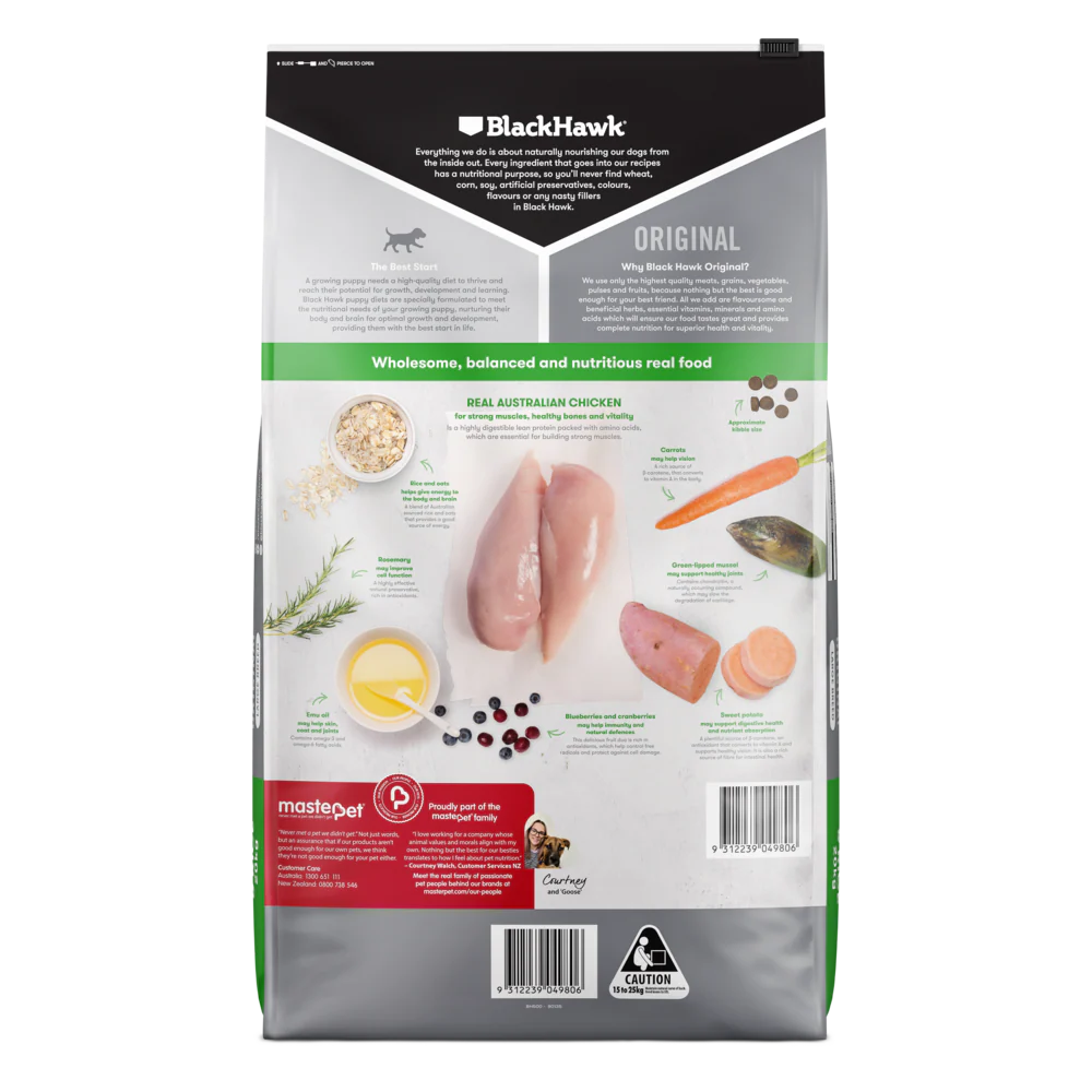 Black Hawk Puppy Large Breed Chicken and Rice Dry Dog Food - Image 4