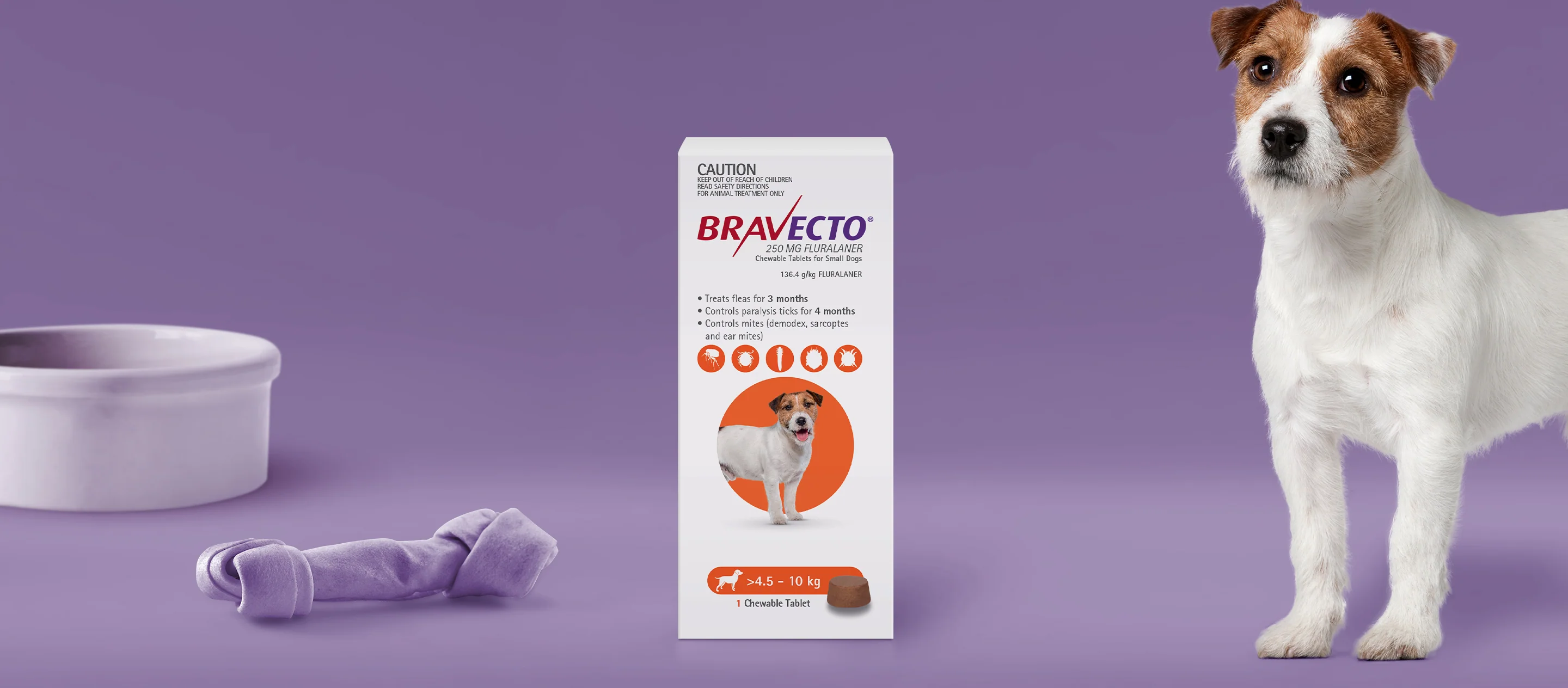Bravecto 3 Month Chew for Small Dogs 4-10kg Orange - Image 3