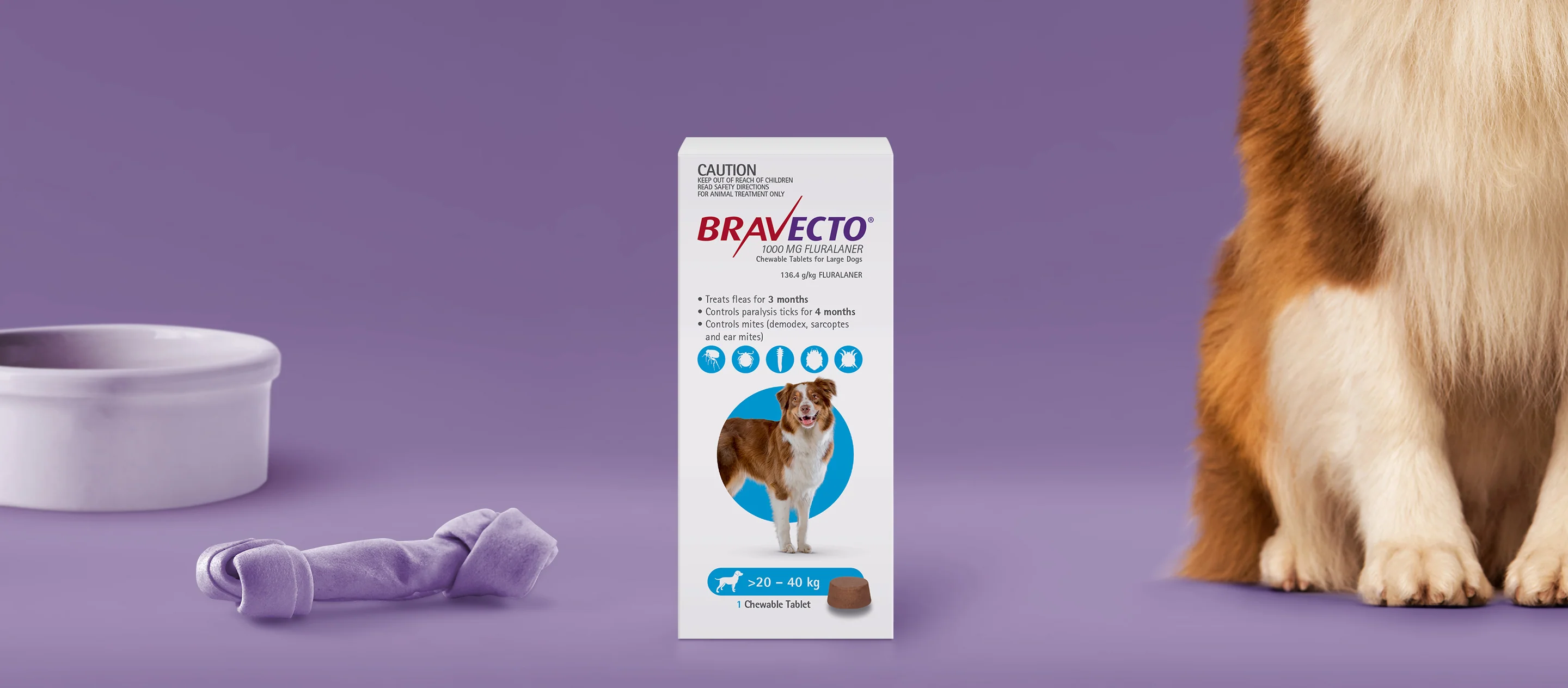Bravecto Spot On for Large Dogs 20-40kg Blue - Image 3
