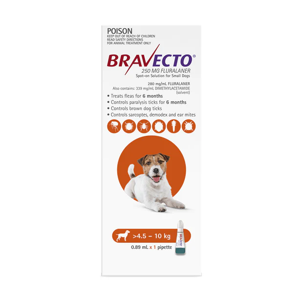 Bravecto Spot On for Small Dogs 4-10kg Orange - Image 2