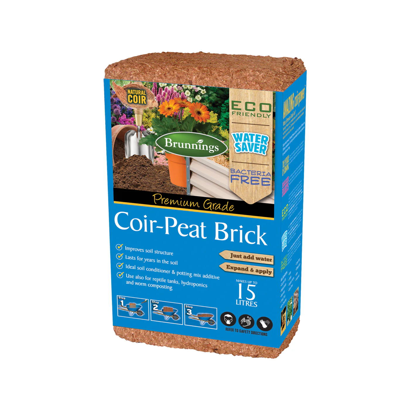 Brunnings Coir Peat Brick - Image 2