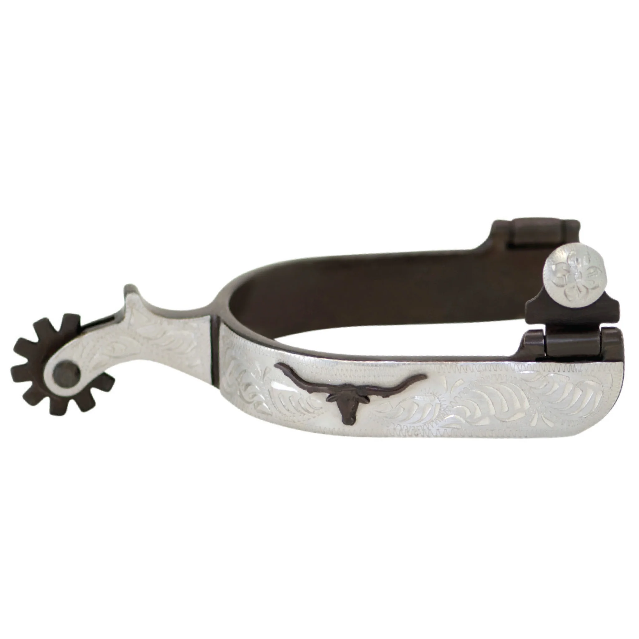 Cowboy Tack Longhorn Roping Spurs - Image 2