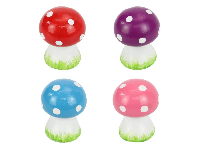 Fairy Garden Mushroom Stalk 4 Ass 5cm