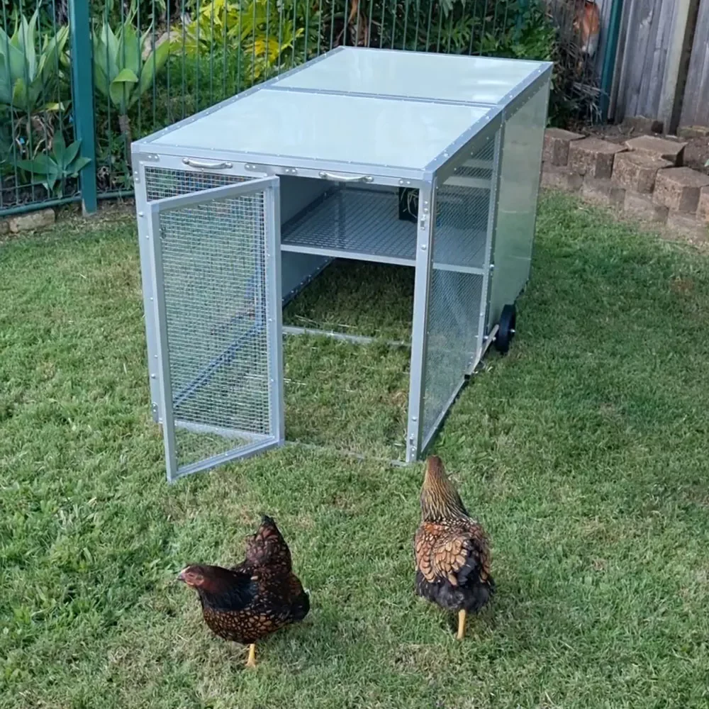 Farm and Yard Mobile Chicken Coop - 2 Panel - Image 2