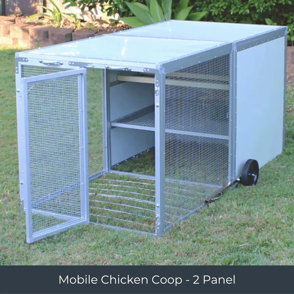 Farm and Yard Mobile Chicken Coop - 3 Panel - Image 2
