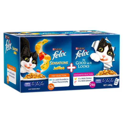 Felix Sensations Jellies Favourites Adult Wet Cat Food - Image 2