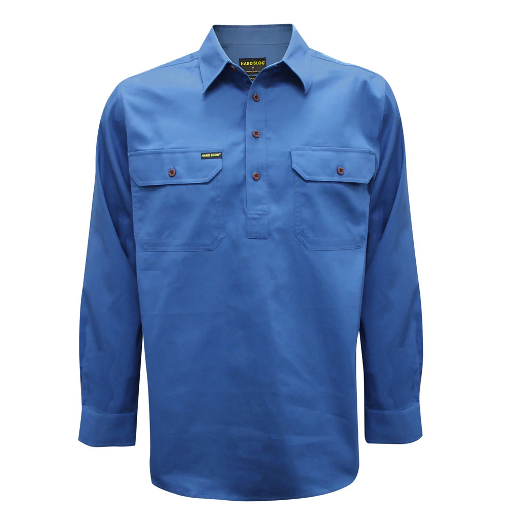 Hard Slog Half Placket Light Cotton Shirt - Image 2