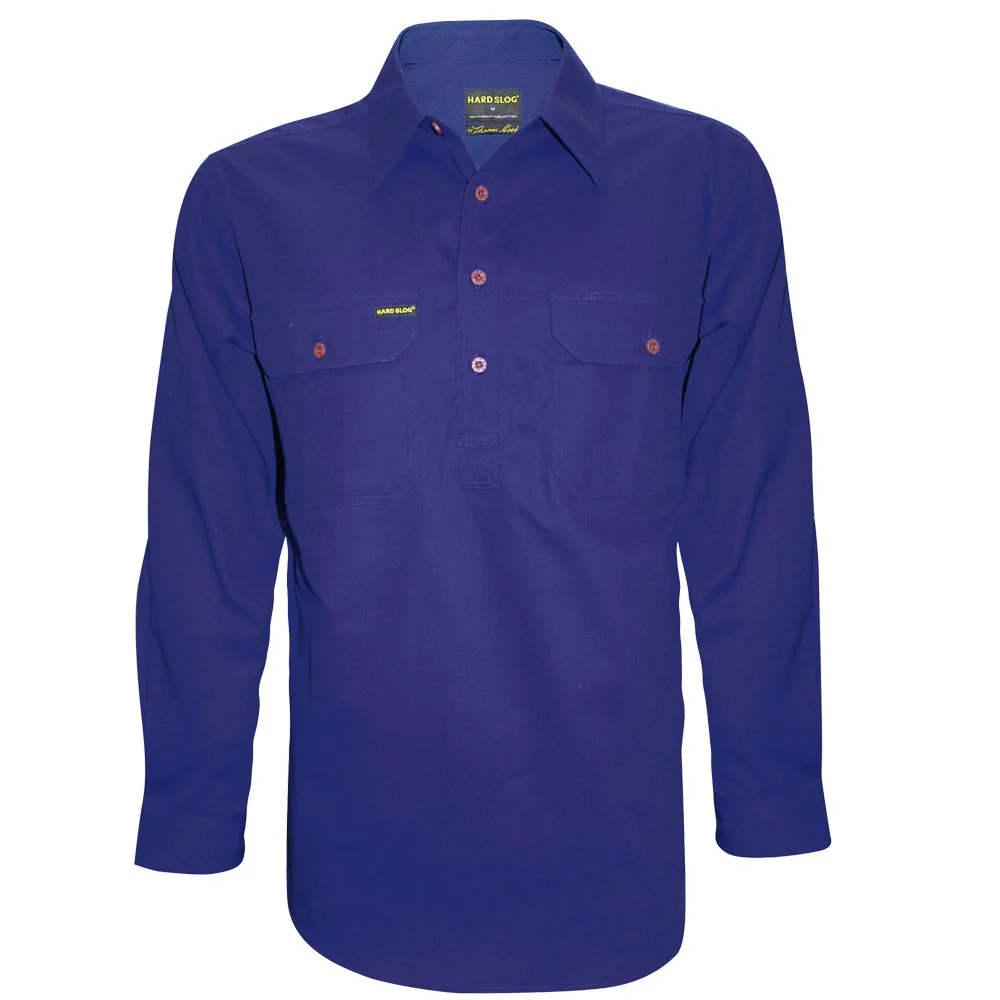 Hard Slog Half Placket Light Cotton Shirt - Image 4