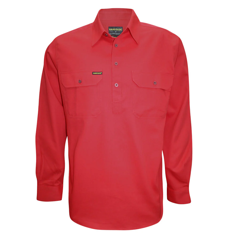 Hard Slog Half Placket Light Cotton Shirt - Image 6
