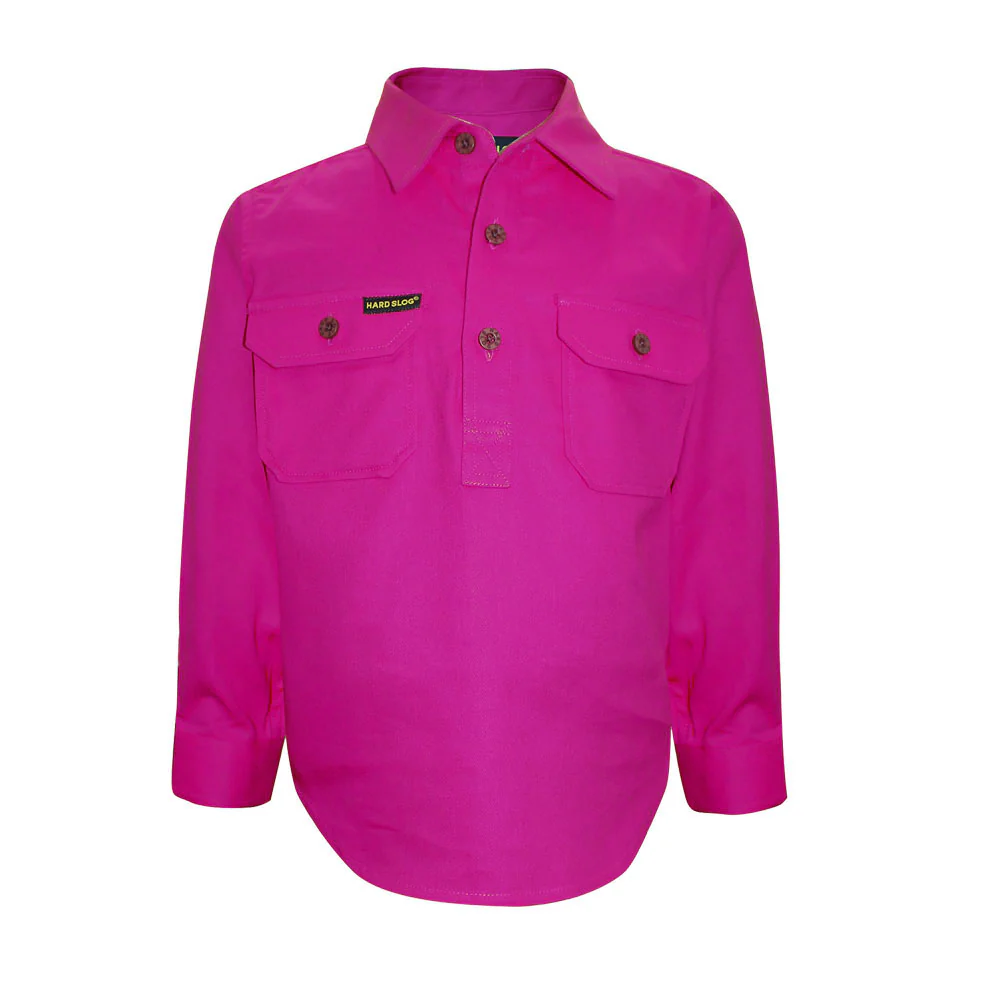 Hard Slog Half Placket Light Cotton Shirt - Image 5