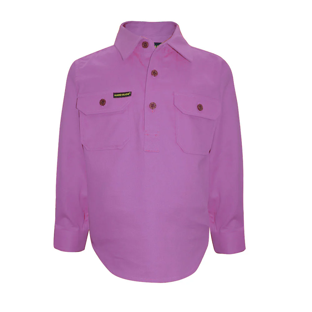 Hard Slog Half Placket Light Cotton Shirt - Image 6