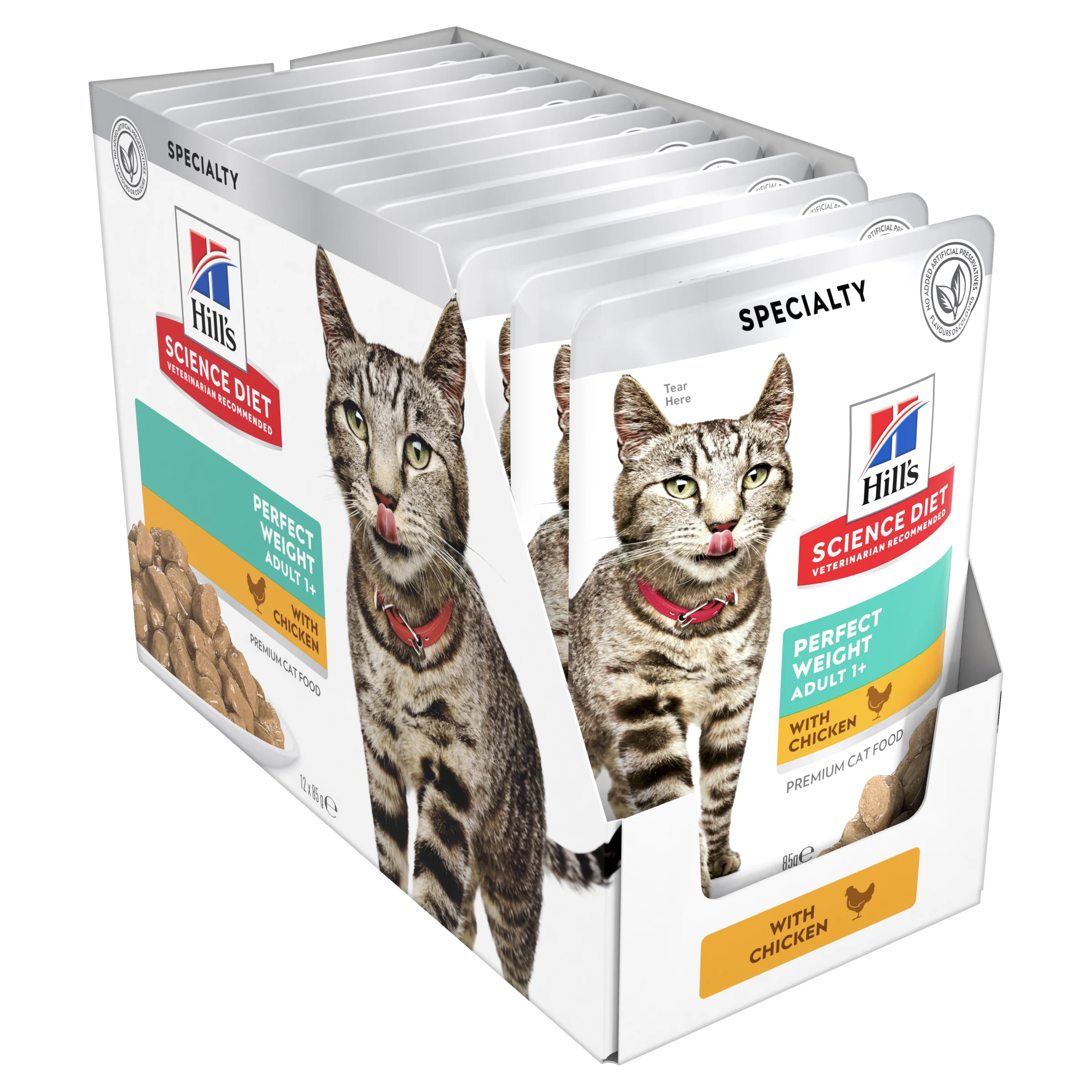 Hills Science Diet Adult Perfect Weight Chicken Pouch Wet Cat Food - Image 5