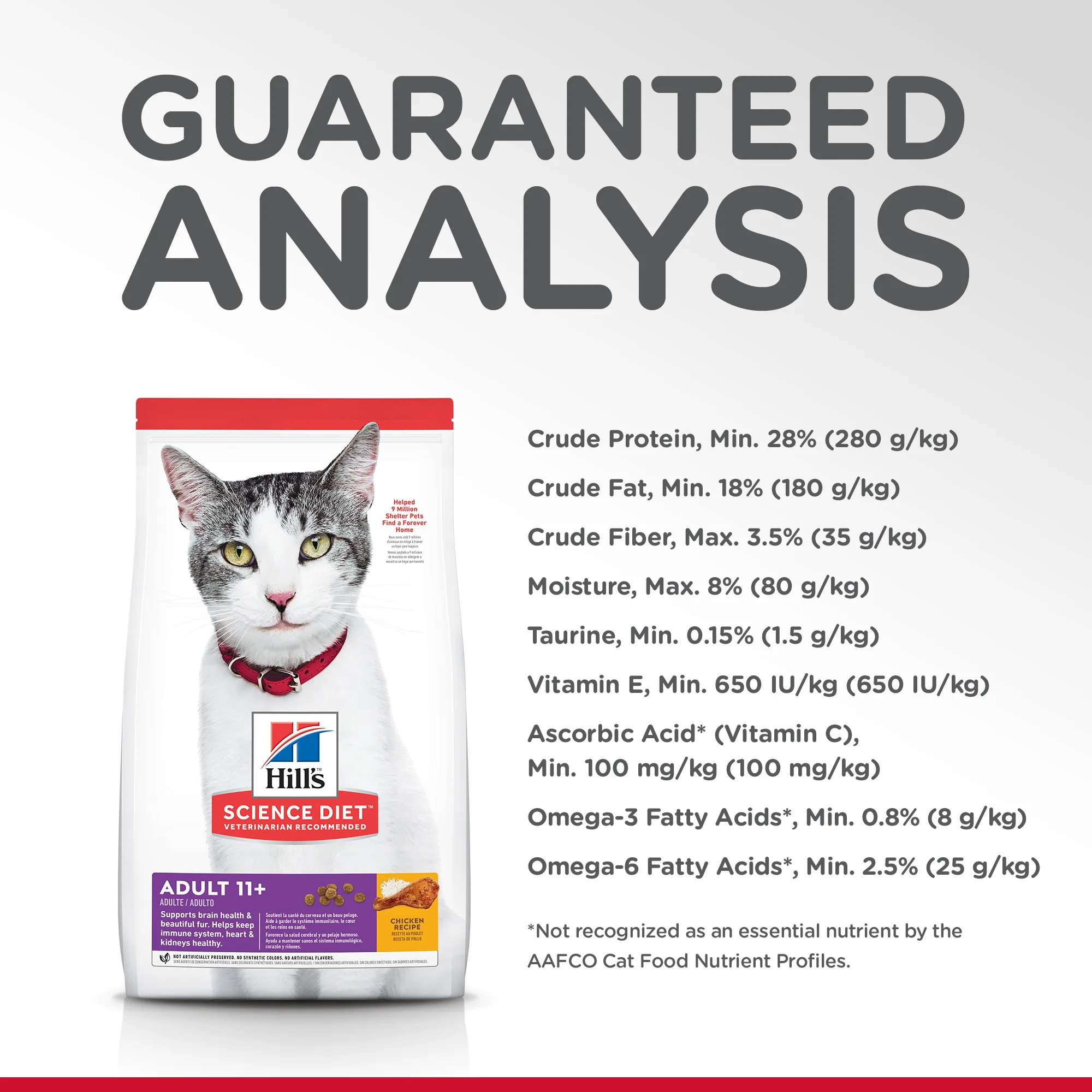 Hills Science Diet Adult Cat 11+ Dry Food - Image 4