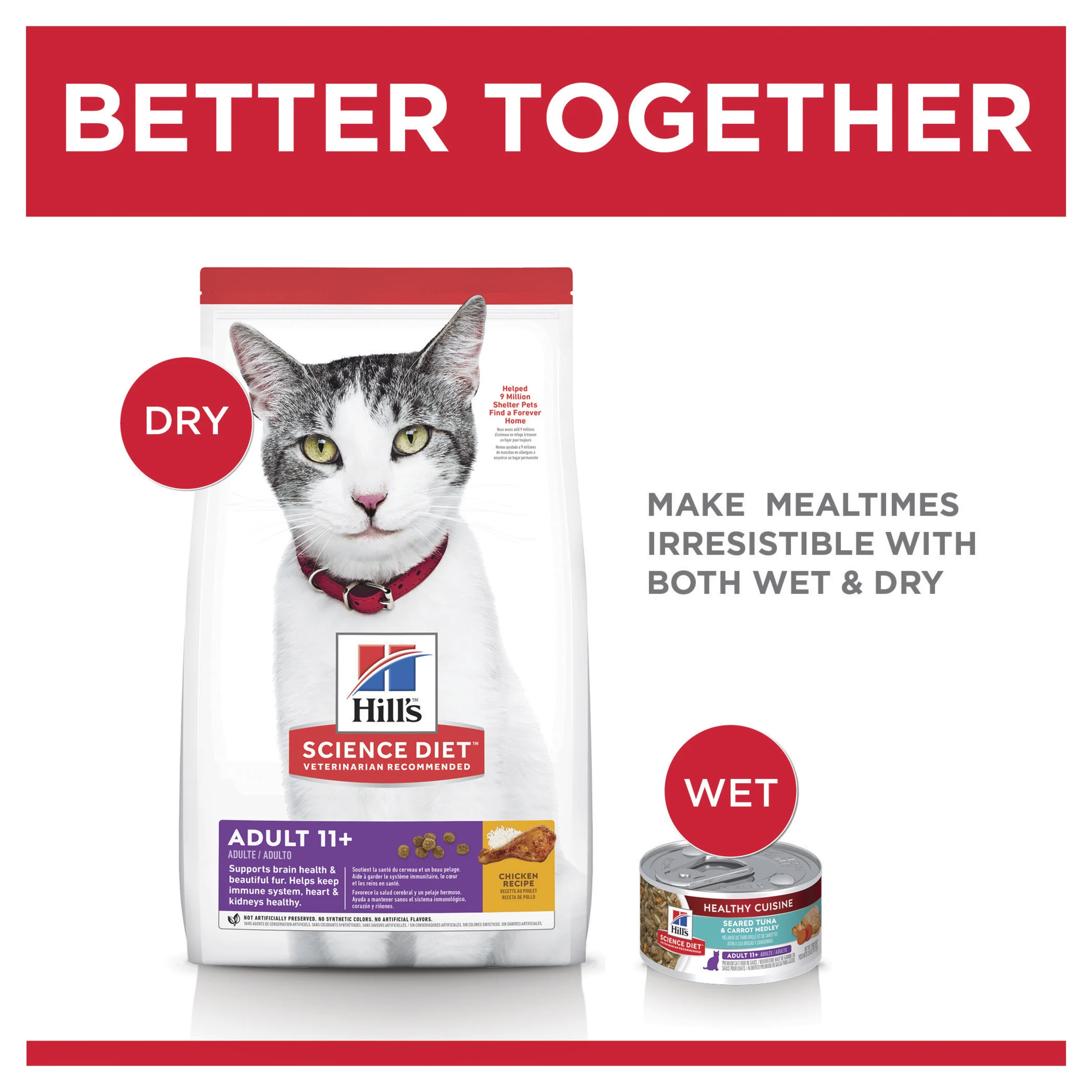Hills Science Diet Adult Cat 11+ Dry Food - Image 8