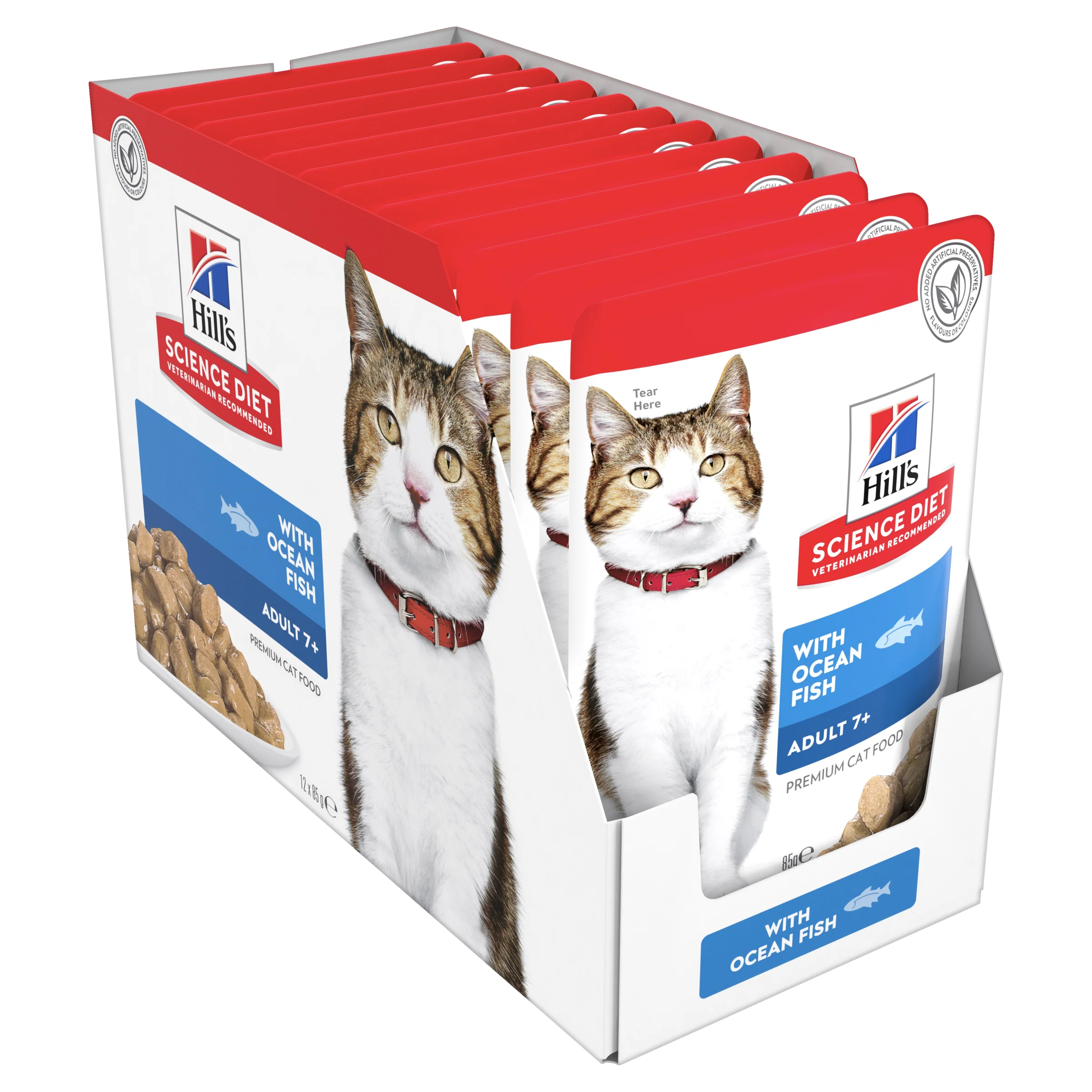 Hills Science Diet Adult 7+ Ocean Fish Pouch Wet Cat Food - Image 5