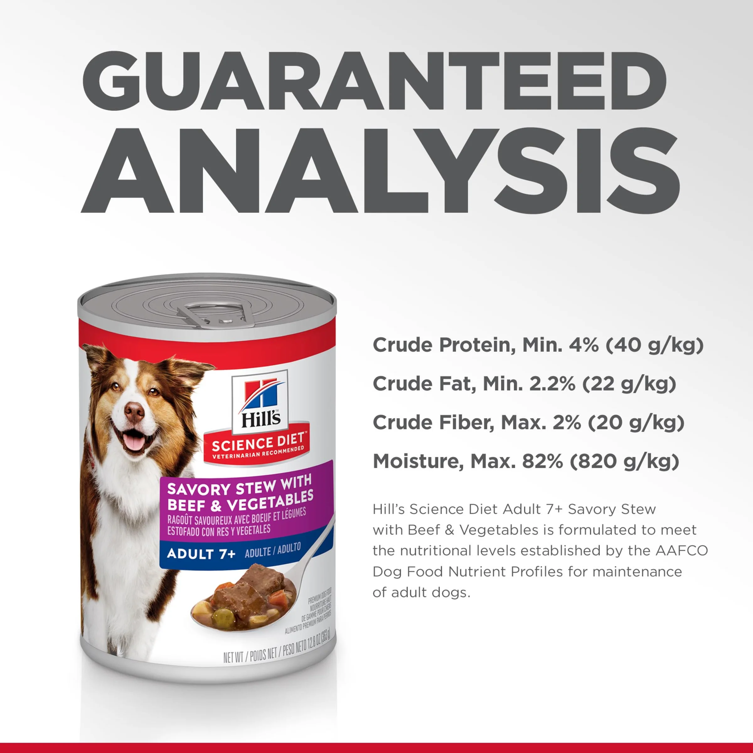 Hills Science Diet Adult 7+ Savory Stew Beef Wet Dog Food - Image 3