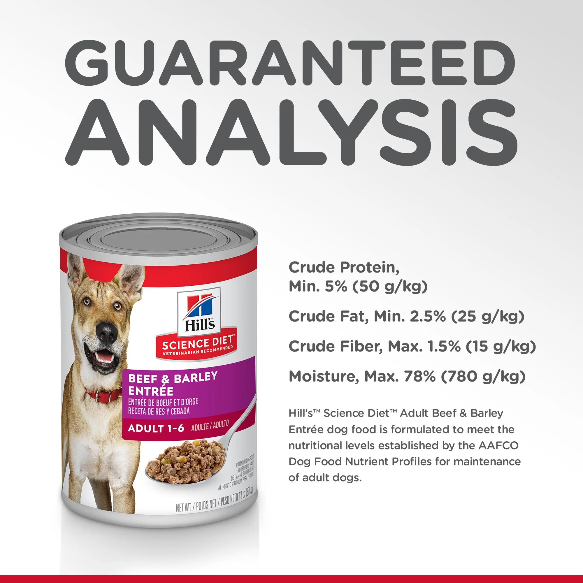 Hills Science Diet Adult Beef and Barley Wet Dog Food - Image 5