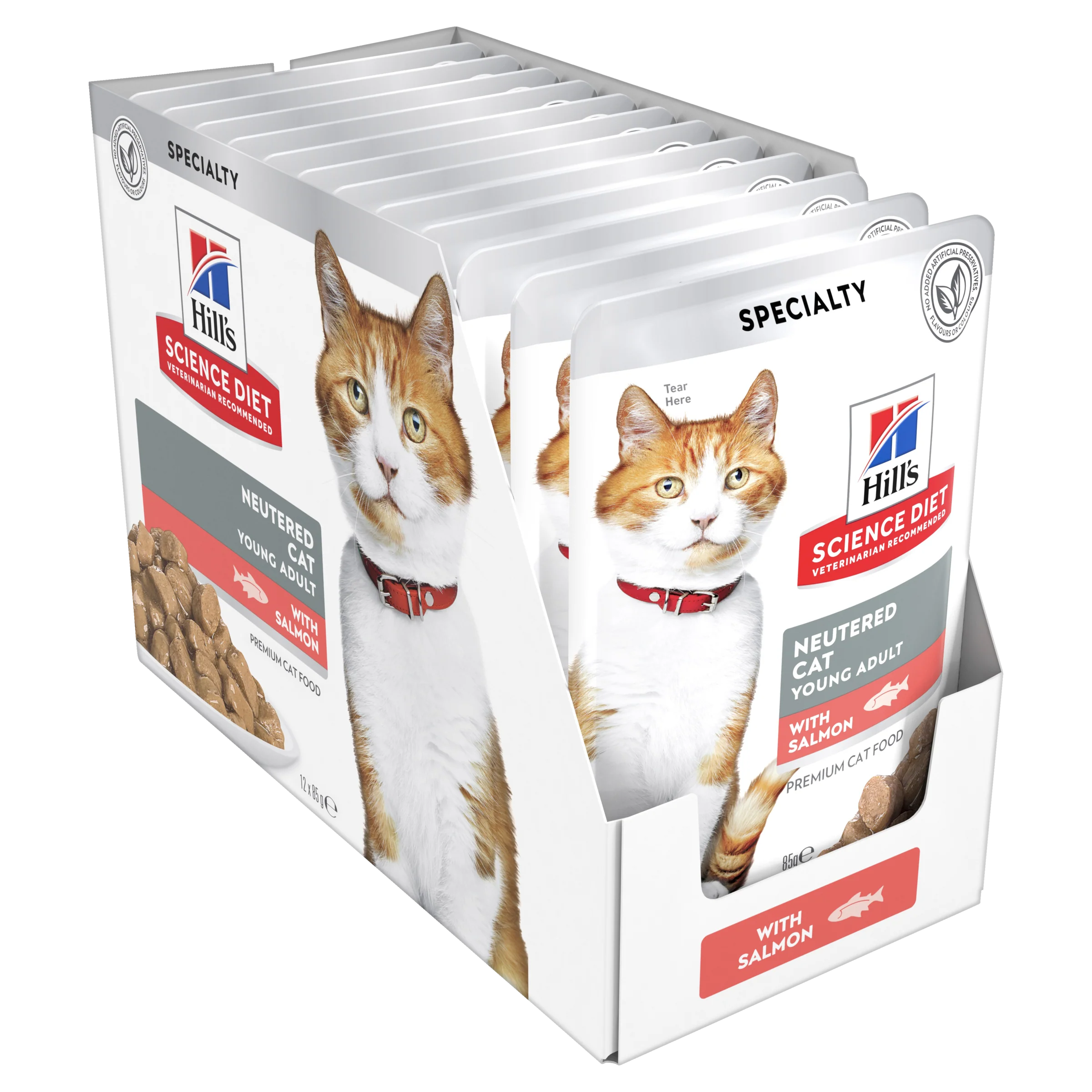 Hills Science Diet Adult Neutered Cat Salmon Pouch Wet Cat Food - Image 5