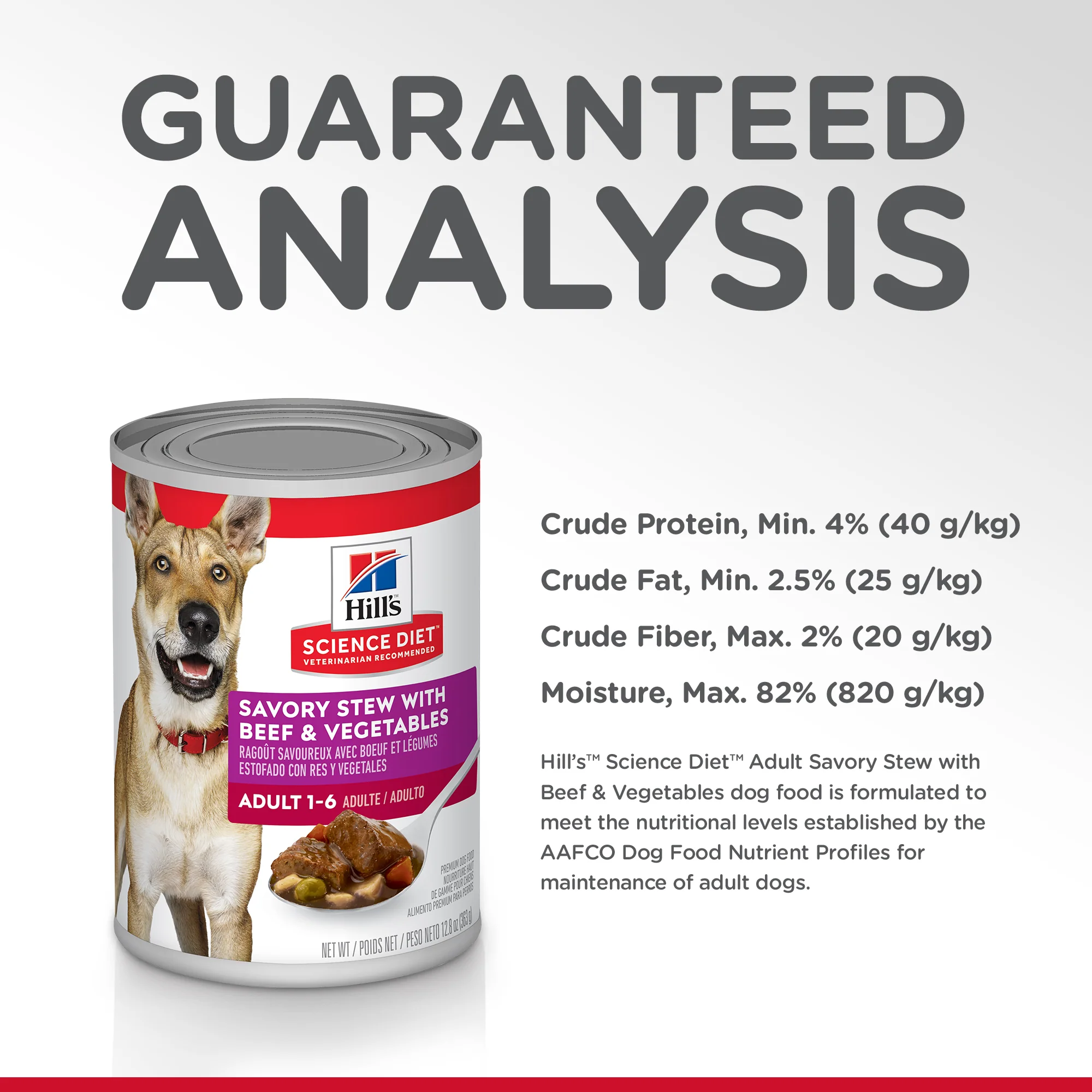 Hills Science Diet Adult Savory Stew Beef Wet Dog Food - Image 5