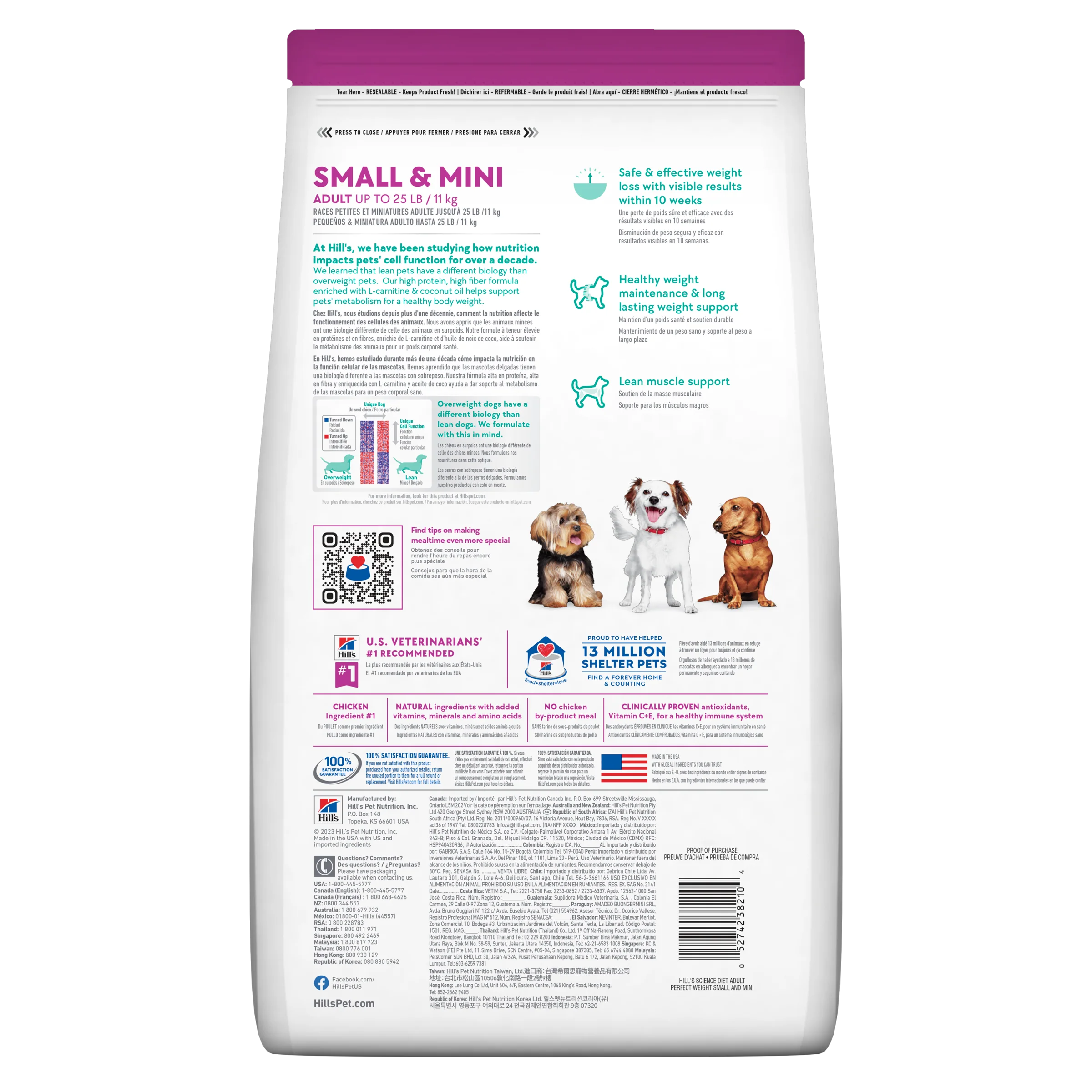 Hills Science Diet Adult Small and Mini Perfect Weight Dry Dog Food - Image 2