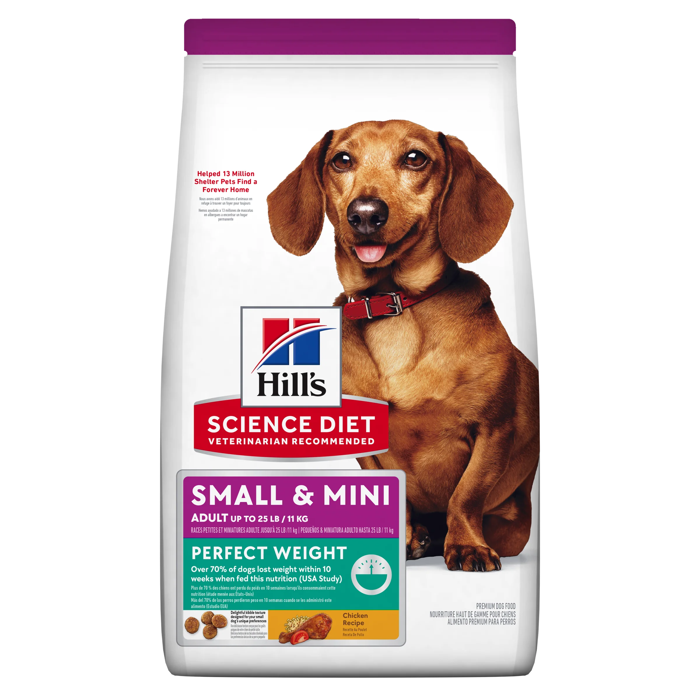 Hills Science Diet Adult Small and Mini Perfect Weight Dry Dog Food - Image 3