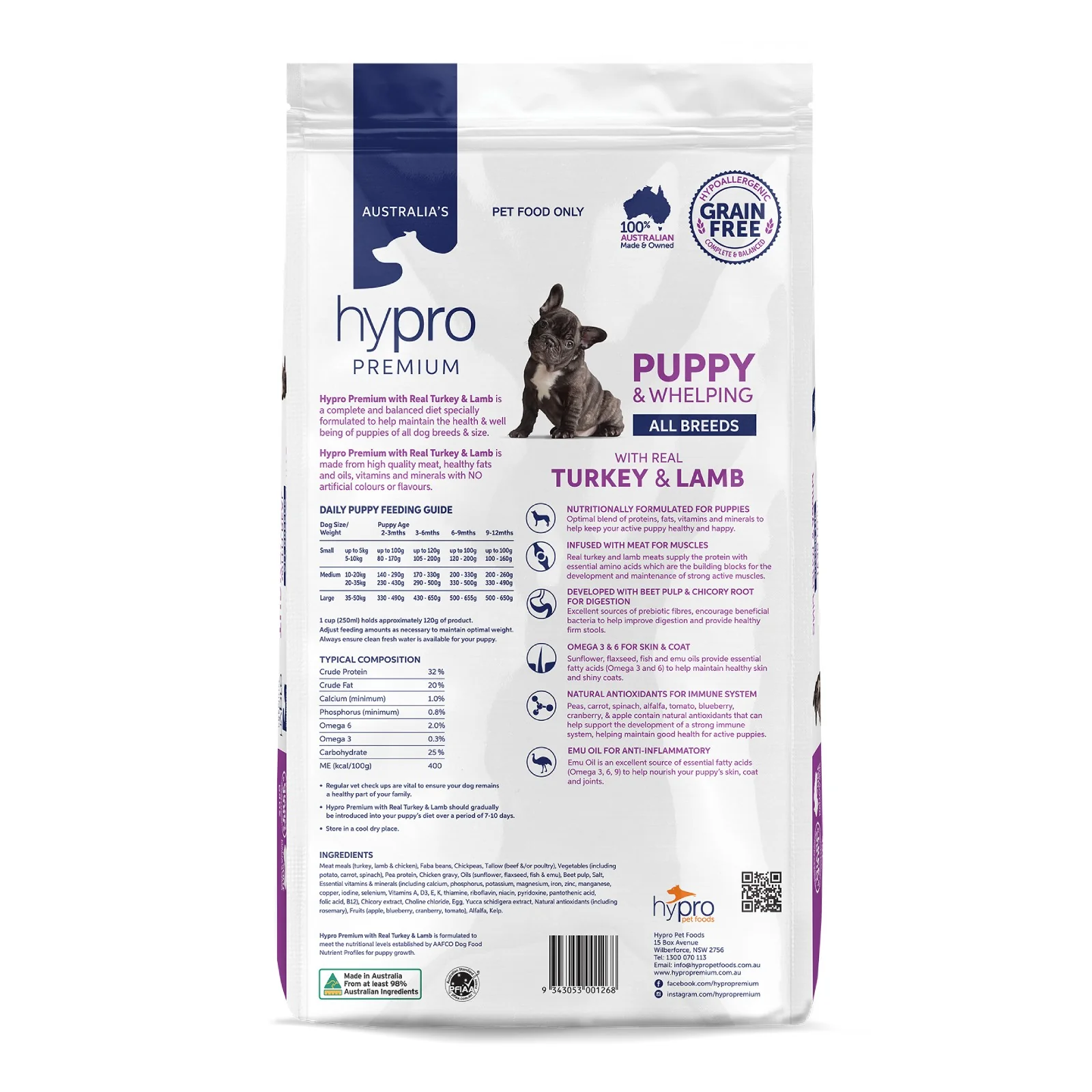 Hypro Grain Free Puppy Turkey Dry Dog Food - Image 2