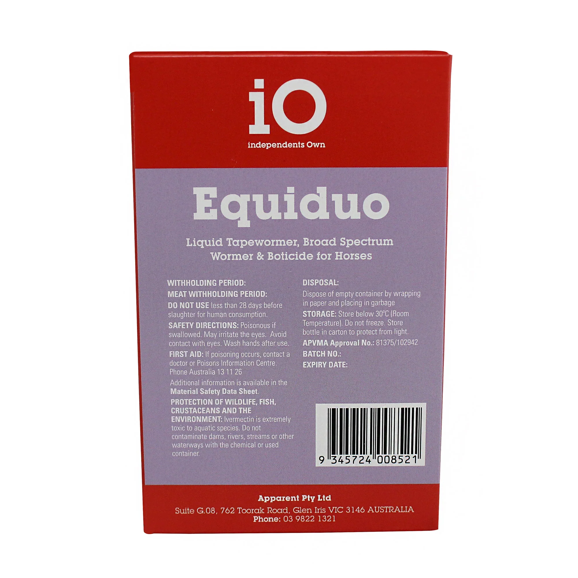iO Equiduo Liquid Horse Wormer - Image 3