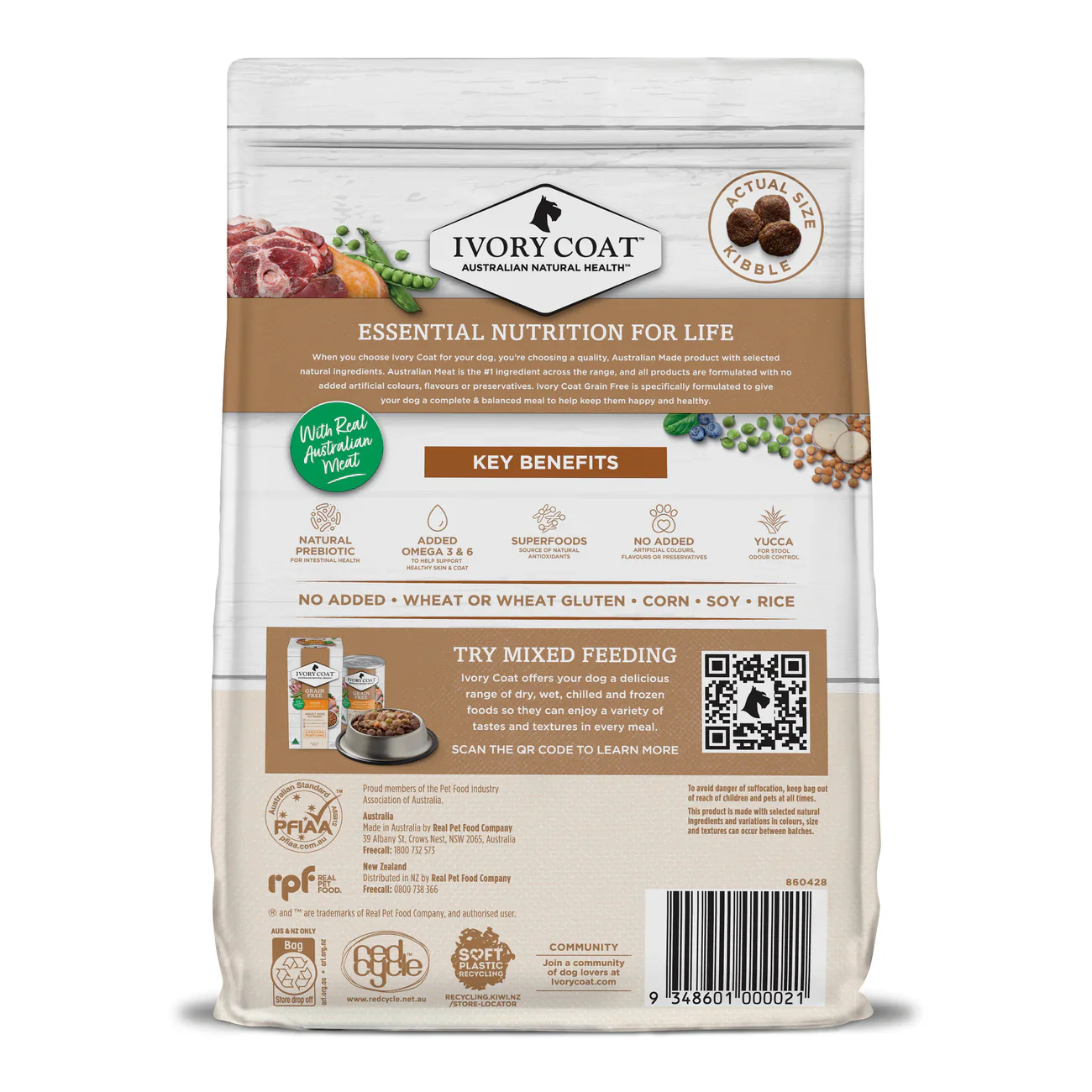 Ivory Coat Grain Free Adult Lamb And Kangaroo Dry Dog Food - Image 2