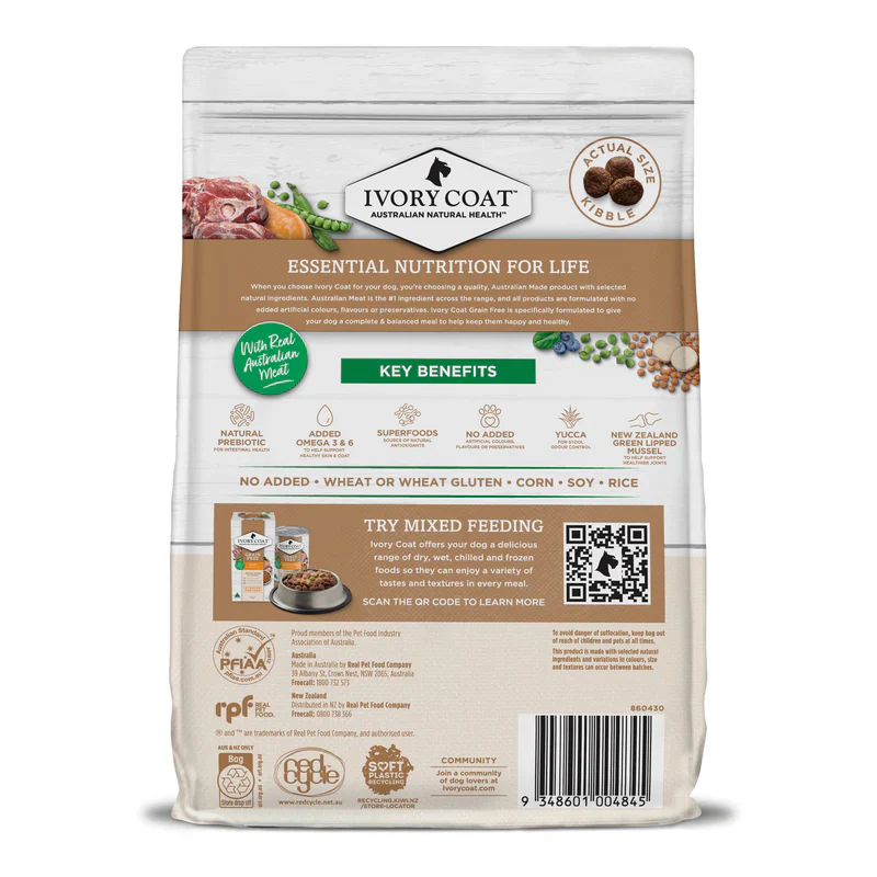 Ivory Coat Grain Free Adult Large Breed Lamb Dry Dog Food - Image 2