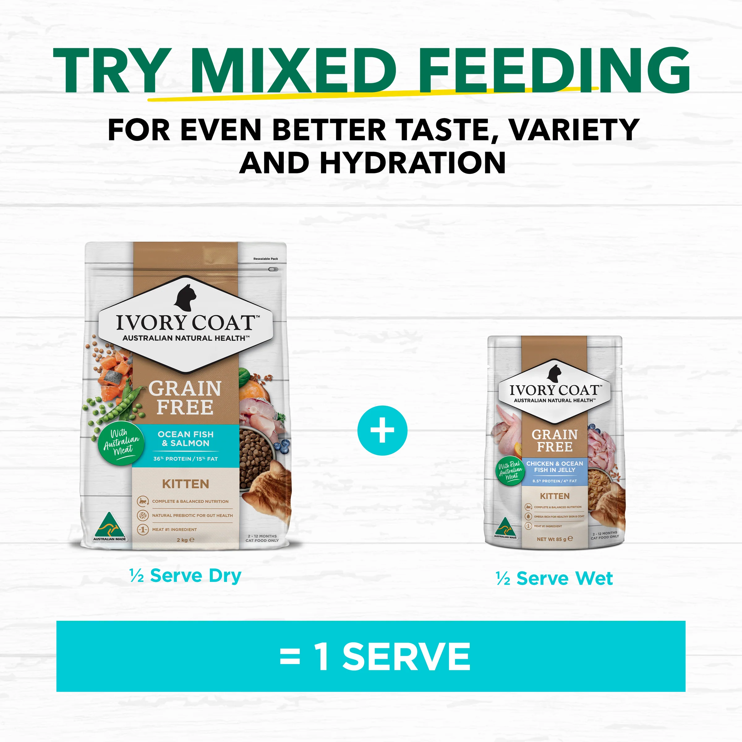 Ivory Coat Grain Free Kitten Ocean Fish and Salmon Dry Food - Image 9