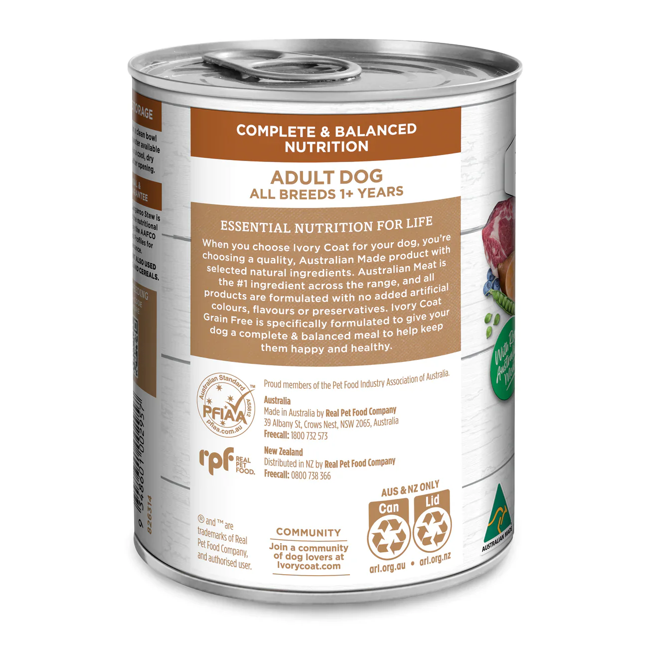 Ivory Coat Grain Free Lamb and Kangaroo Stew Wet Dog Food - Image 3