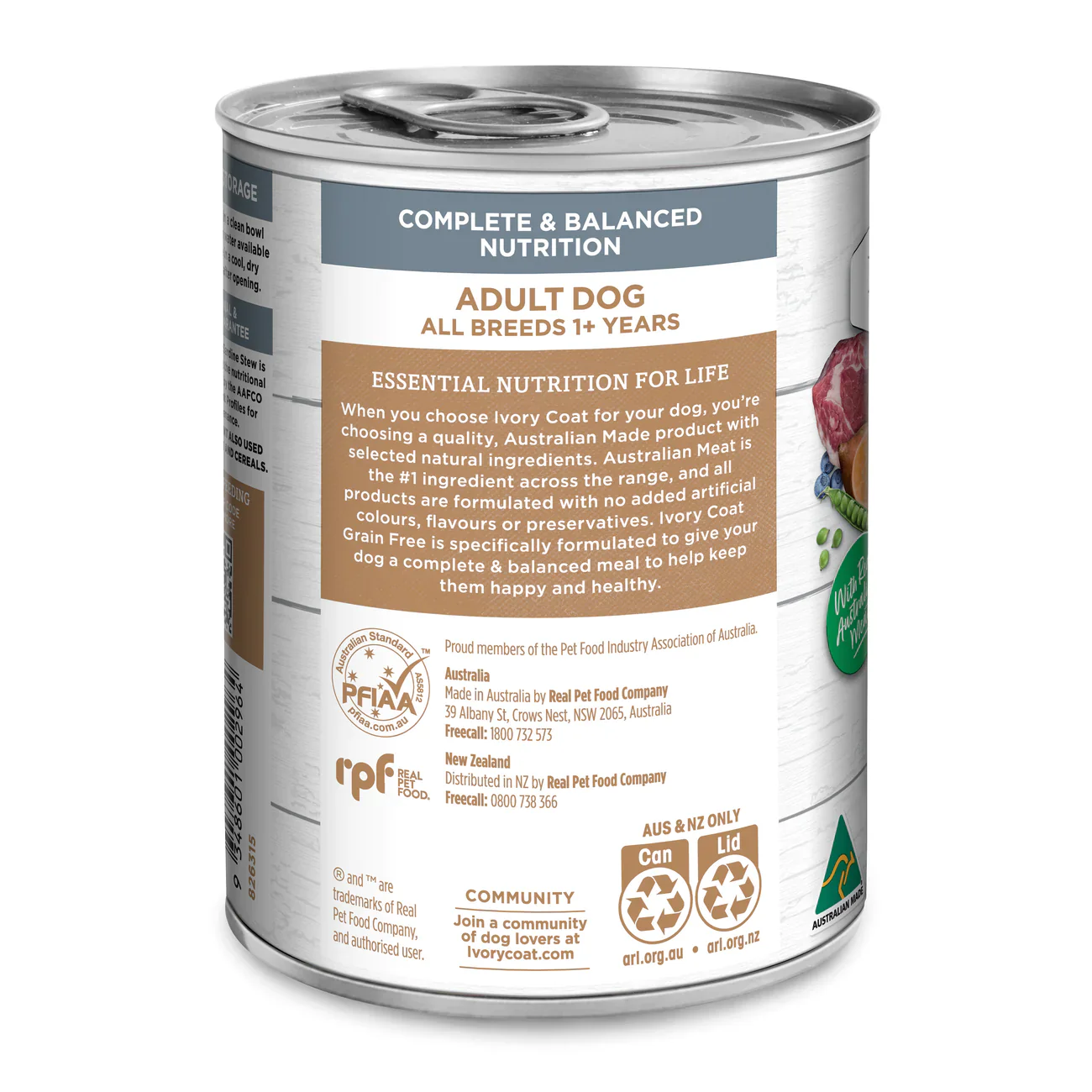 Ivory Coat Grain Free Lamb and Sardine Wet Dog Food - Image 2