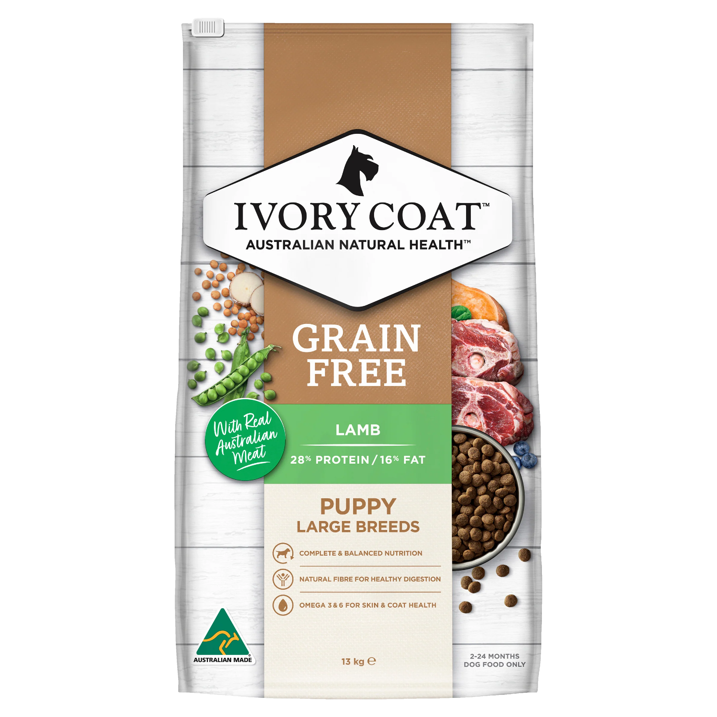 Ivory Coat Grain Free Puppy Large Breed Lamb and Coconut Oil Dry Dog Food - Image 12
