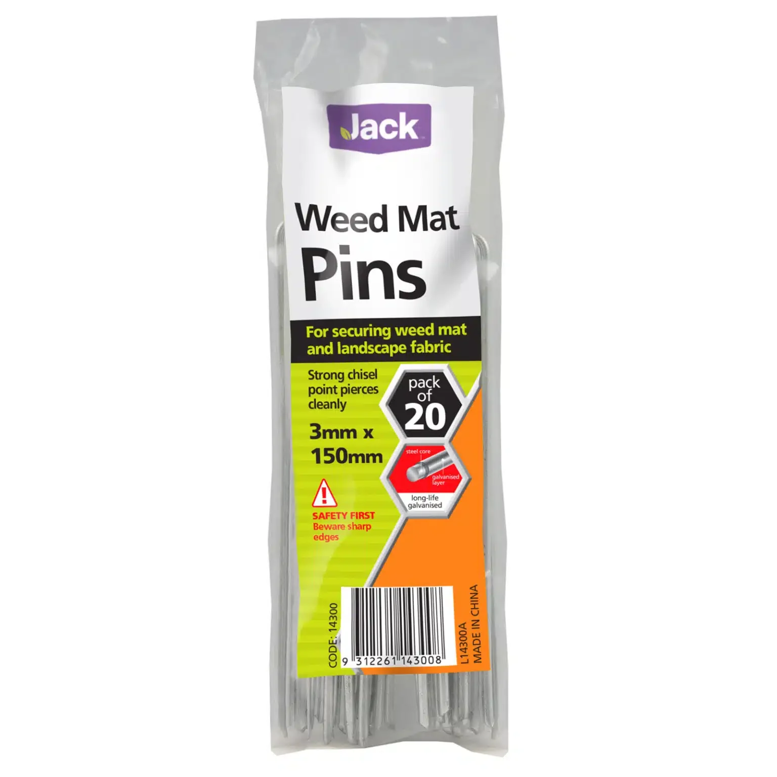 Jack Weed Mat Pins 3mm x 150mm - Image 2