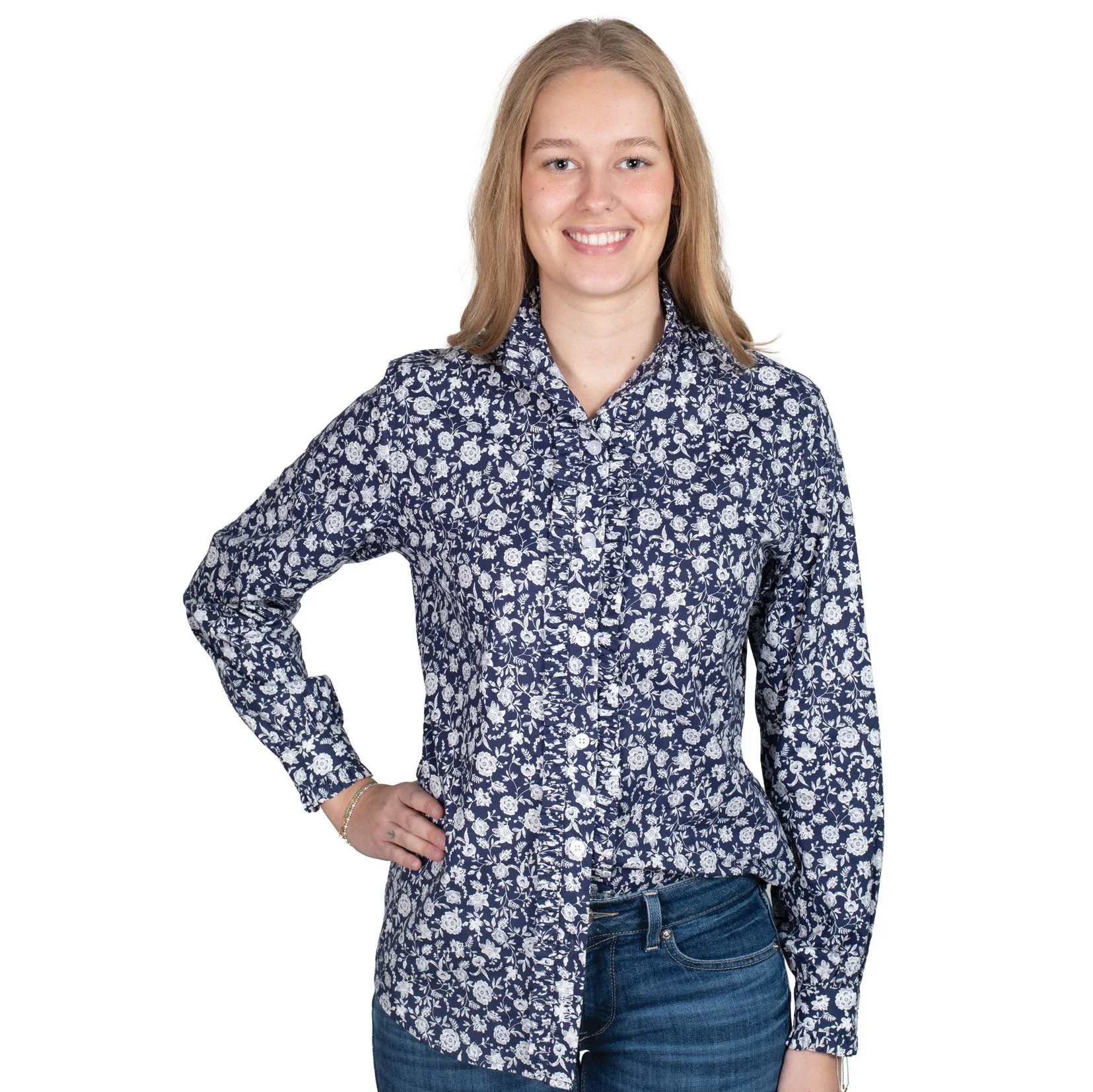 Just Country ABBEY Frills Full Button Workshirt - Image 10