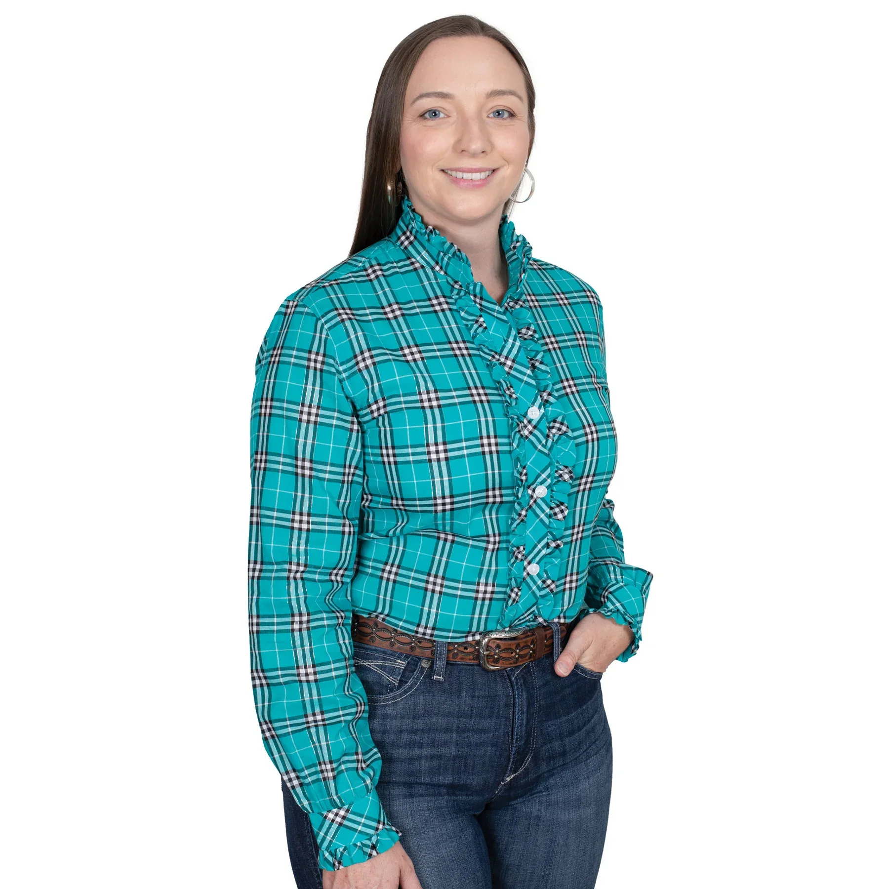 Just Country ABBEY Frills Full Button Workshirt - Image 13