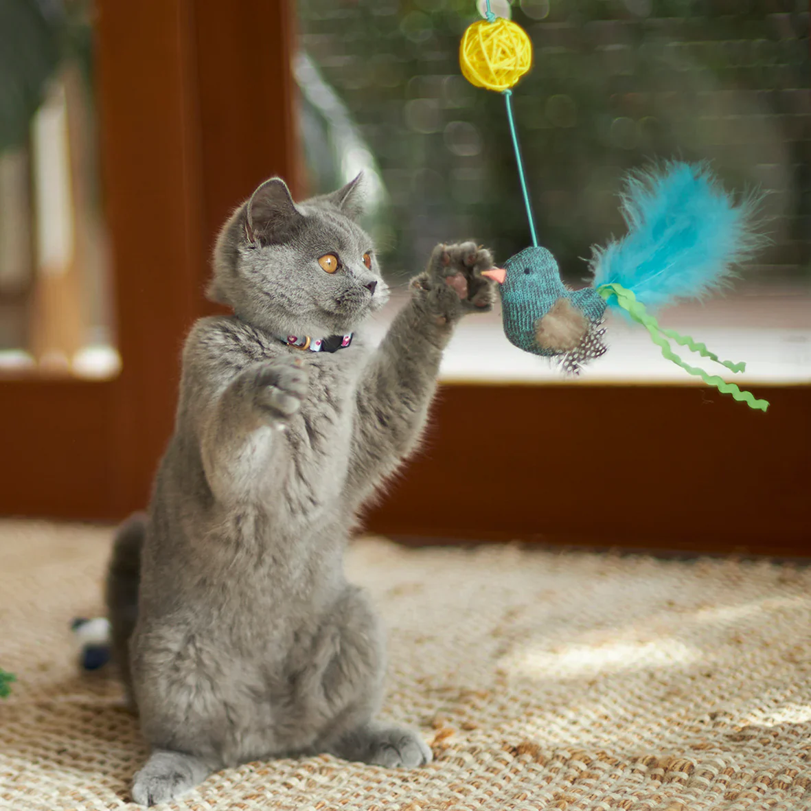 Kazoo Bluebird Wand Cat Toy - Image 4