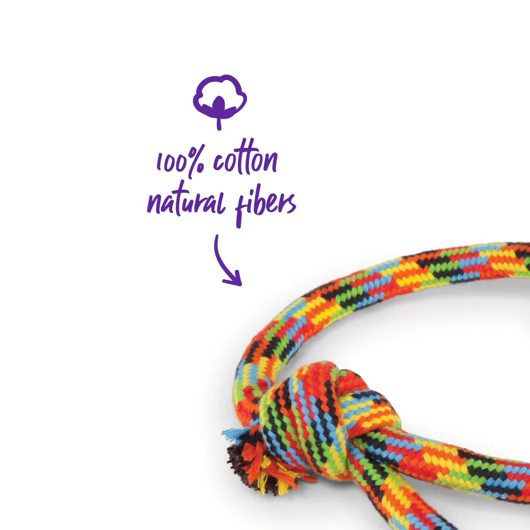 Kazoo Braided Rope Sling Ball Dog Toy - Image 3