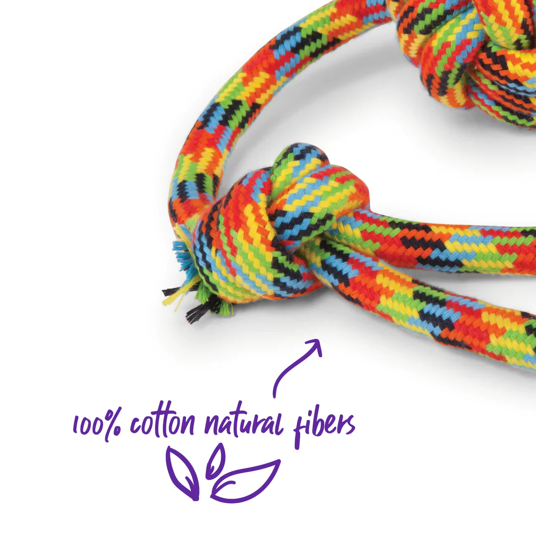 Kazoo Braided Rope Sling Knot Ball Dog Toy - Image 2