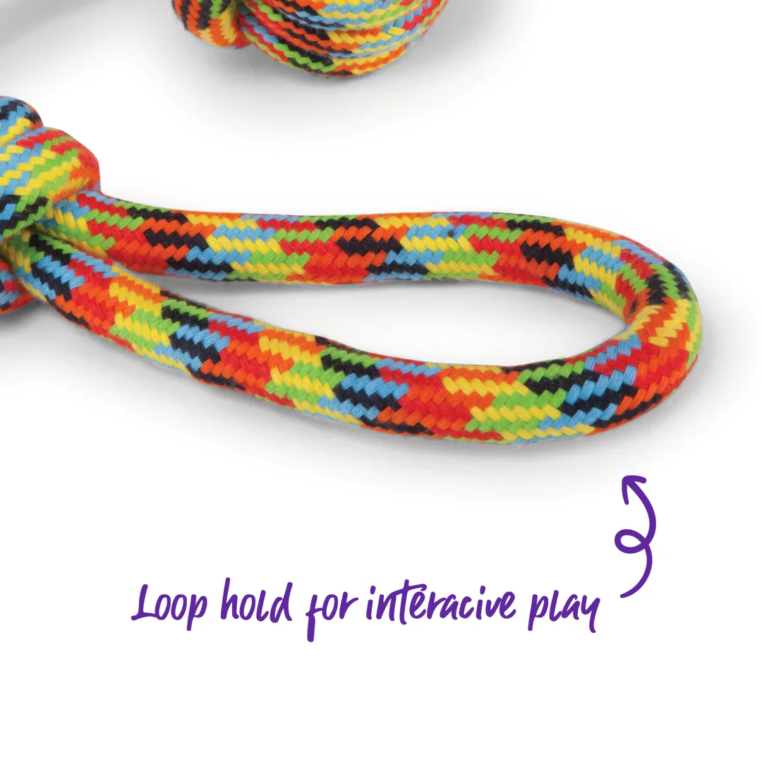 Kazoo Braided Rope Sling Knot Ball Dog Toy - Image 4